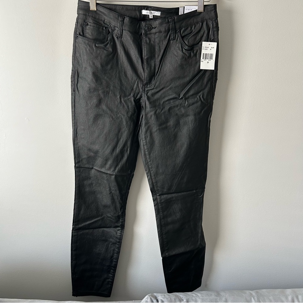 STS Blue Ellie ankle high rise coated skinny jeans 32 NWT